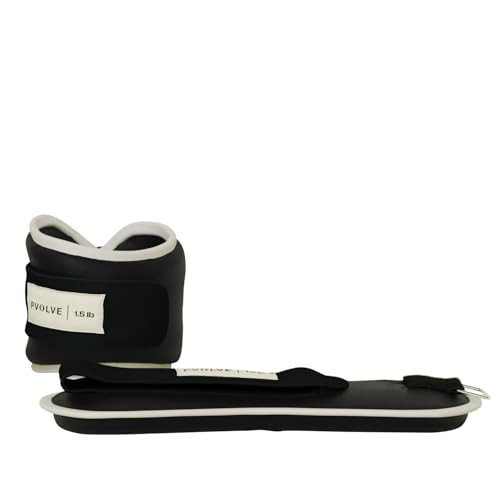 Pvolve 1.5lb Adjustable Ankle Weights for Men & Women, Wrist or Ankle Weights, Tone and Sculpt Your Body, Legs & Core, Used for at Home Workouts, Walking, Dancing or Pilates, 1 Pair | Amazon (US)