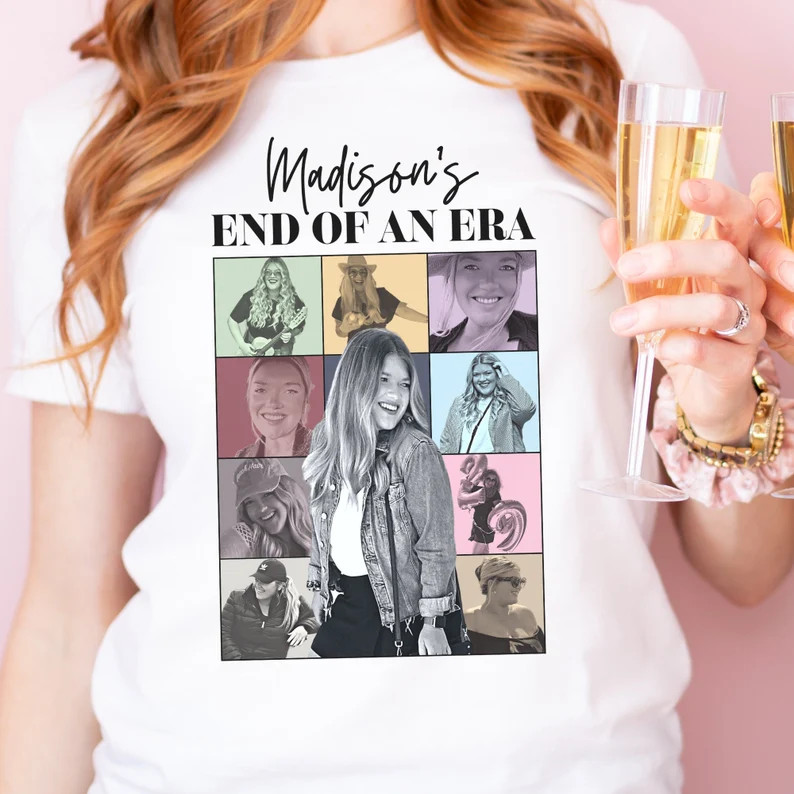 Custom Taylor Era's Theme Birthday Party T-Shirt. Personalized Bachelorette Shirt. End of An Era ... | Etsy (US)