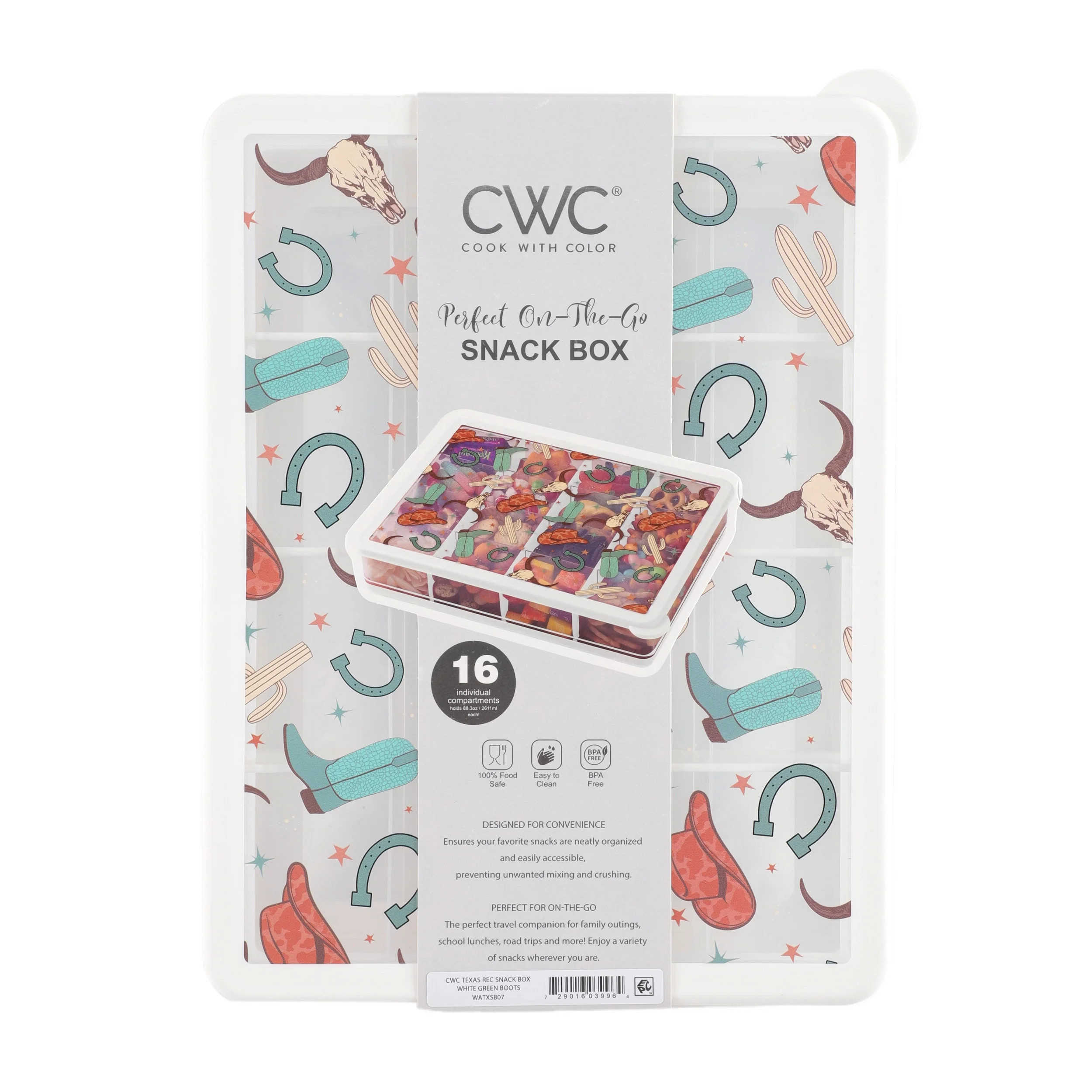 CWC TEXAS REC SNACK BOX WHITE 1 | Walmart (US)