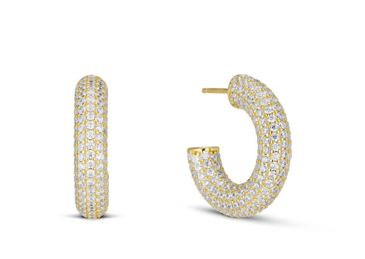 CHUNKY PAVE HOOP EARRING | EP JEWELS 