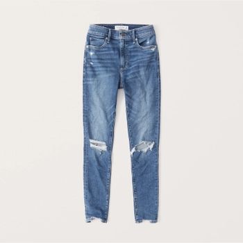 Women's High Rise Super Skinny Ankle Jeans | Women's Bottoms | Abercrombie.com | Abercrombie & Fitch (US)
