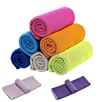 XZSKD 8 Pcs Cooling Towel, Gym Towels for Women and Men, Sweat Towels for Gym, Sports Towel for Y... | Amazon (UK)