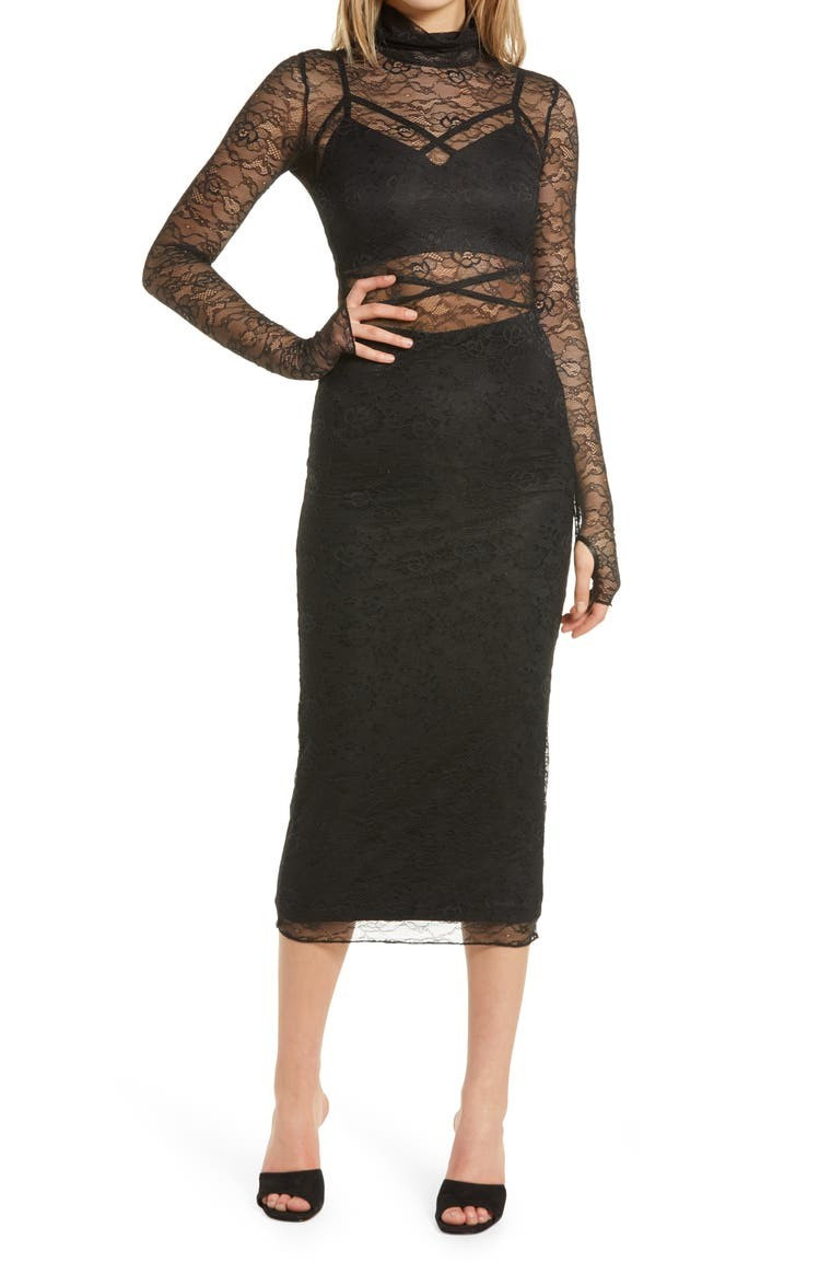 Long Sleeve Lace Dress | Nordstrom