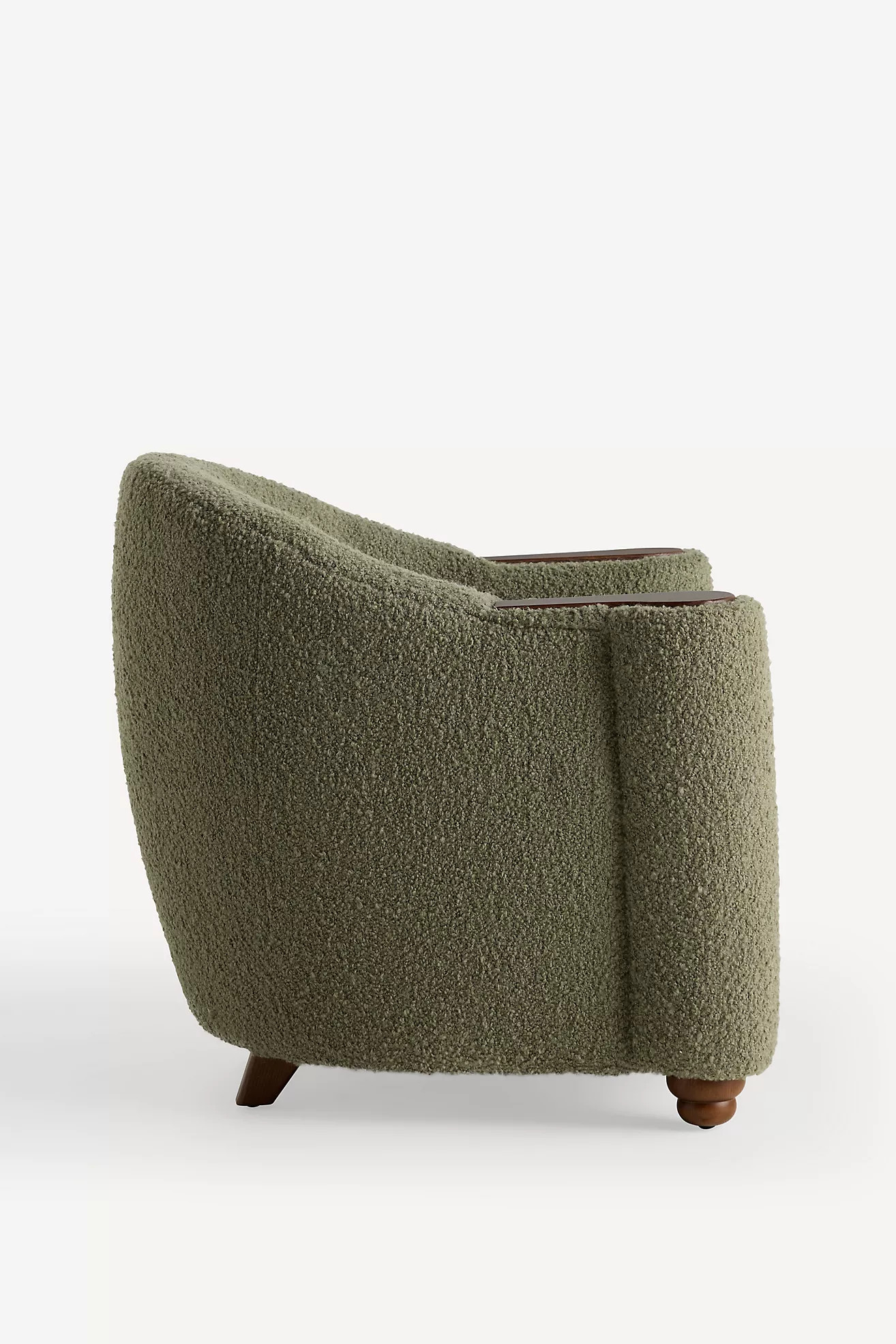 Halligan Bouclé Rounded Club Chair | Anthropologie (US)