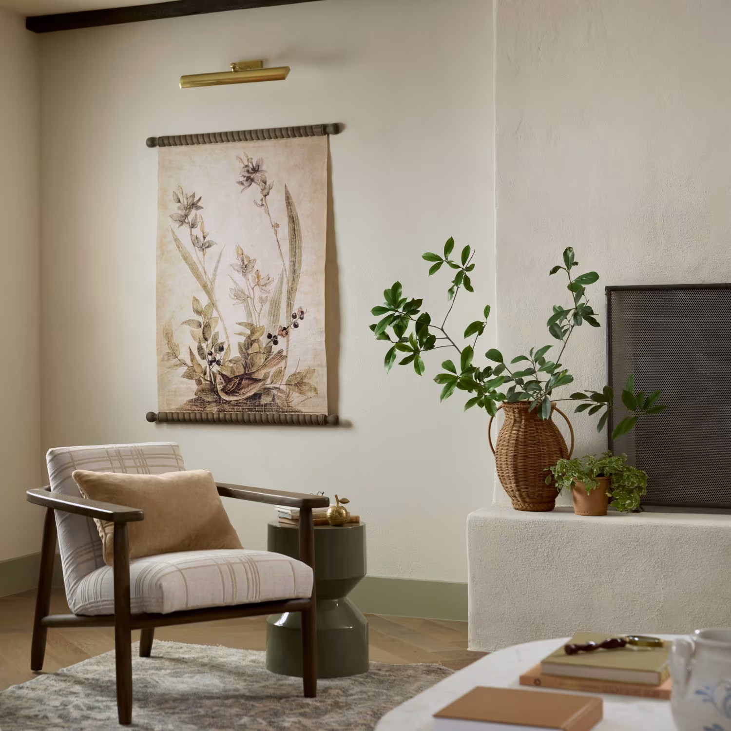 Tall Rattan Vase with Handles | Magnolia