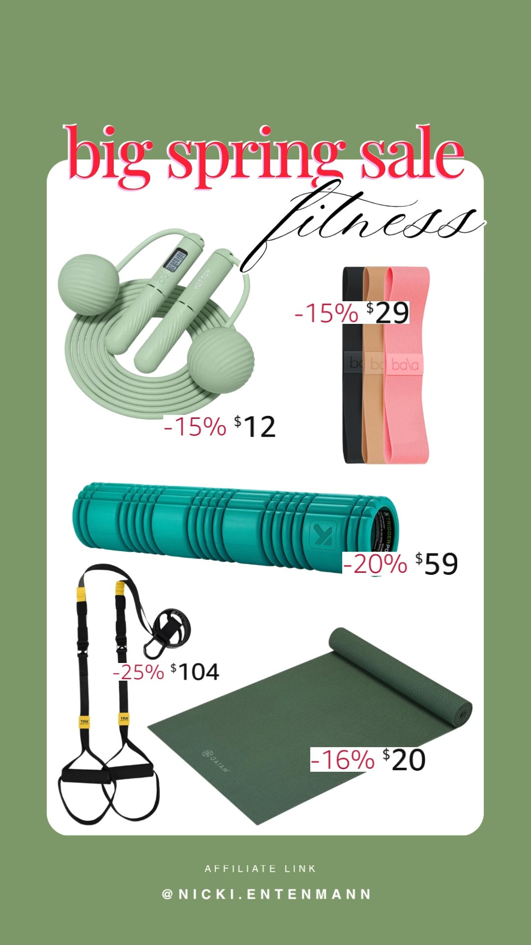 Spring into fitness with these deals! From massage rollers to jump ropes, perfect for your home workout routine. #SpringSale #FitnessFinds #AmazonDeals #WorkoutGear 

 #LTKfitnessgoals #LTKActive #LTKSaleAlert