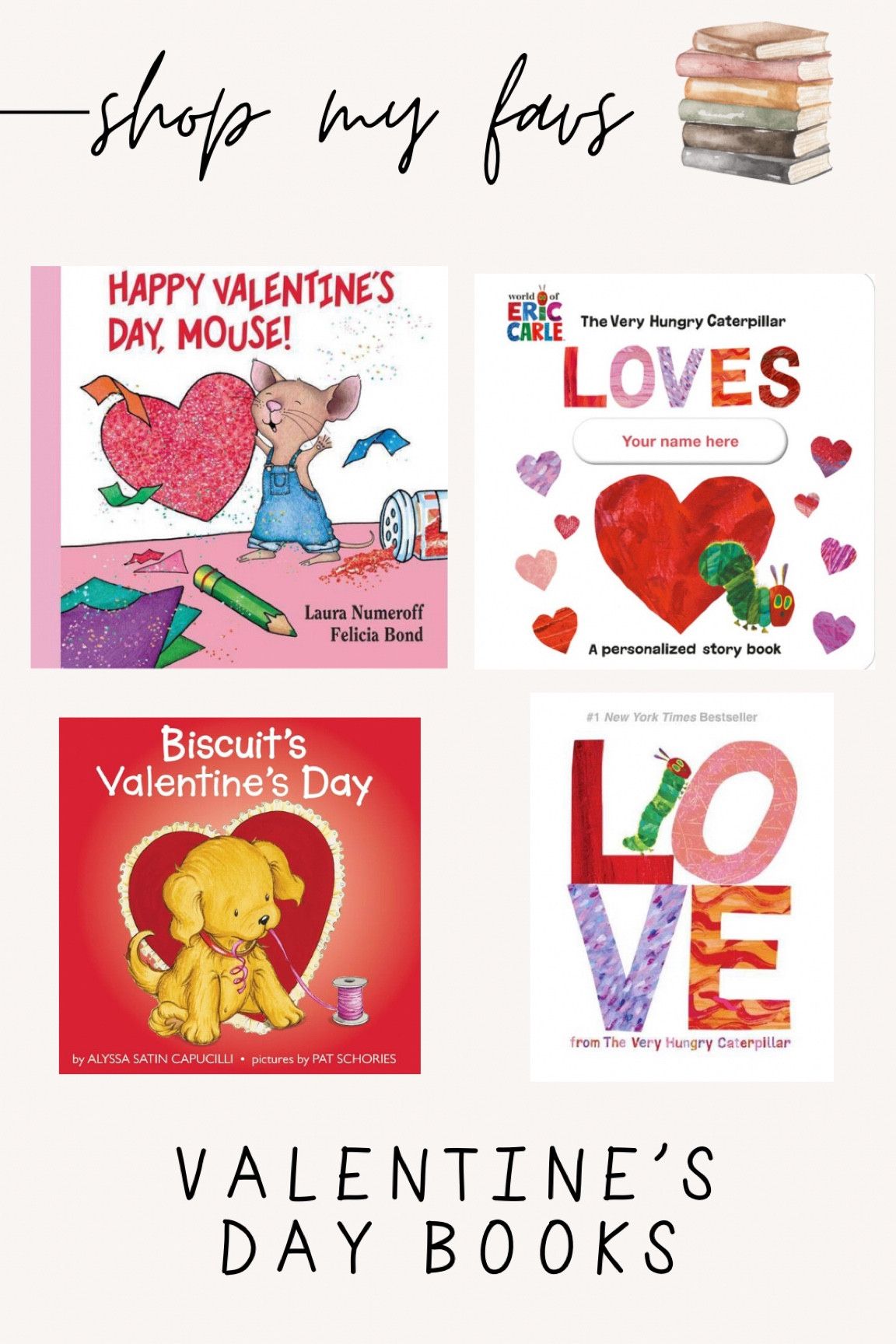 Our new Valentine’s Day books 💌

Valentine’s Day | children’s books | baby’s first Valentine’s Day | books | Valentine gift 

#LTKfamily #LTKkids #LTKbaby