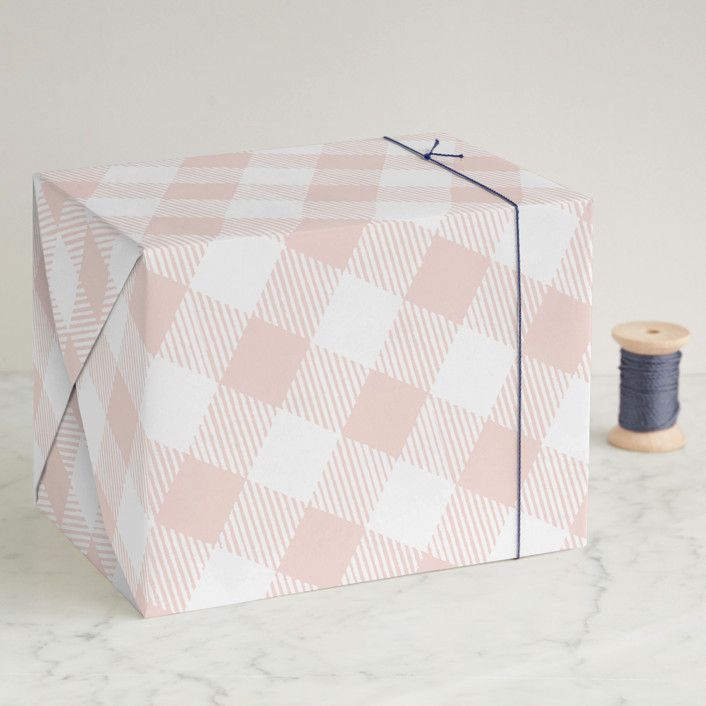 Painterly Plaid Wrapping Paper | Minted