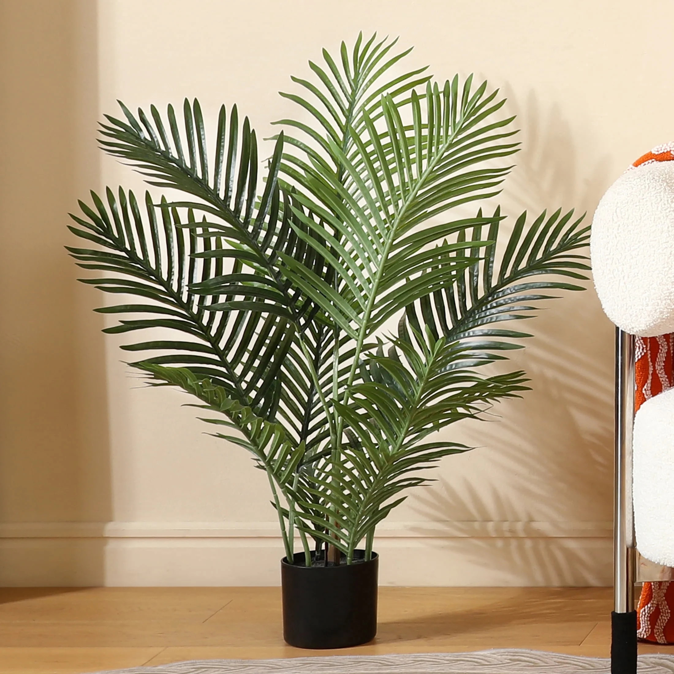DR.Planzen 3 Feet Fake Majesty Palm Plant Artificial Majestic Palm Faux Ravenea Rivularis in Pot for Indoor Outdoor Home Office Store, Great Housewarming Gift, Set of 1 - Walmart.com | Walmart (US)
