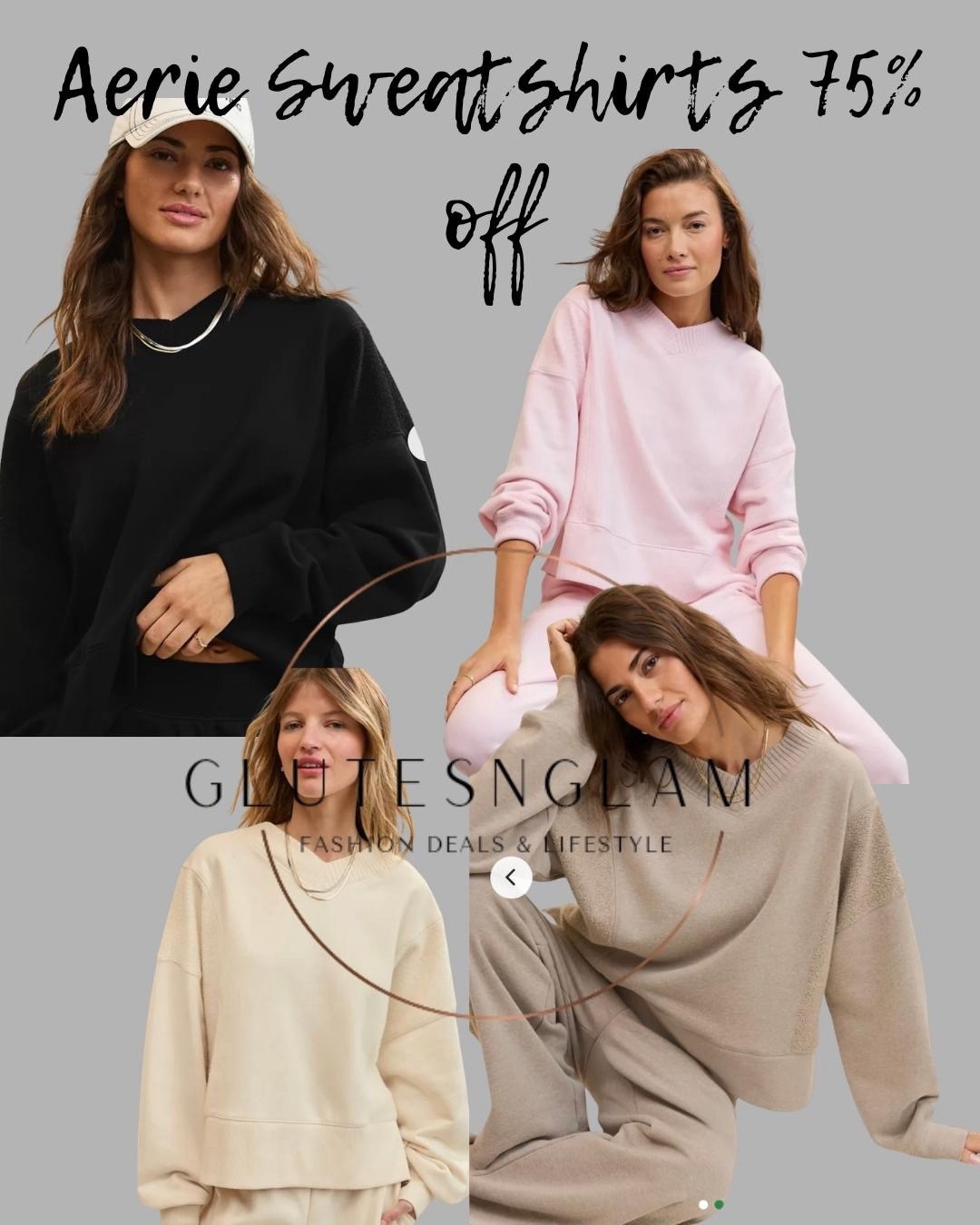 Great score for those cool summer nights!! These Aerie sweatshirts are on sale 75% off under $20!! Aerie sweatshirts, cozy loungewear  

#LTKmomlife #LTKSeasonal #LTKSaleAlert