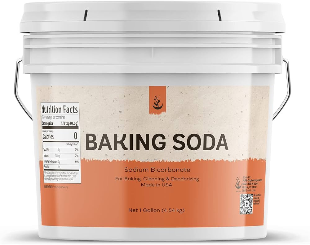 Pure Original Ingredients Baking Soda (1 Gallon) Aluminum Free, Cooking, Baking, Cleaning & More | Amazon (US)
