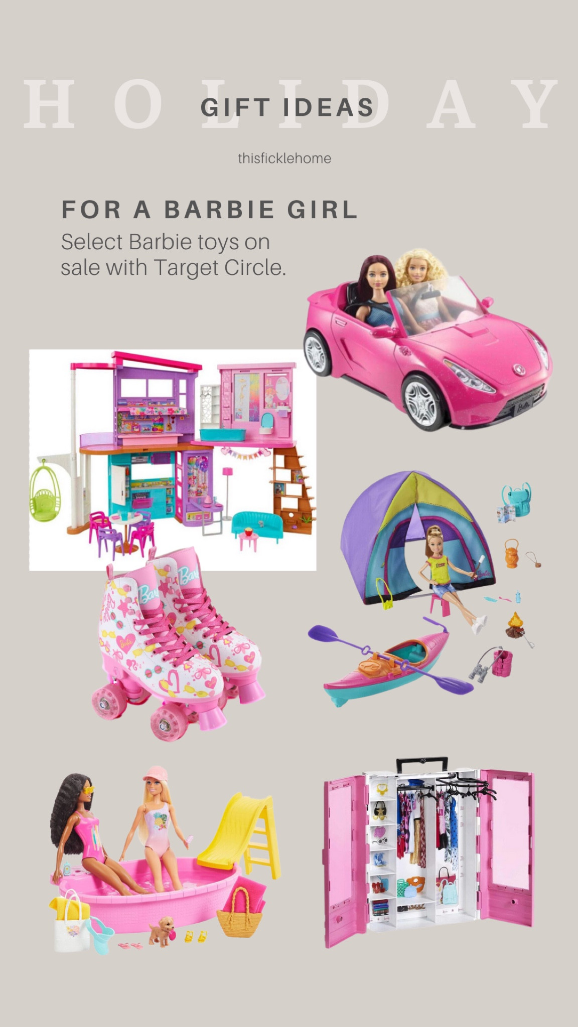 Barbie toys, Barbie roller skates, vacation playhouse.

#LTKsalealert #LTKGiftGuide #LTKkids