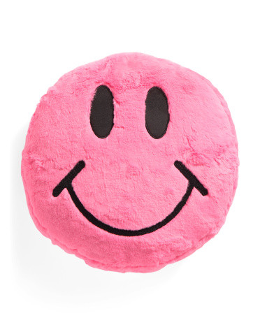 17in Made In Usa Smiley Shaped Pillow | Marshalls
