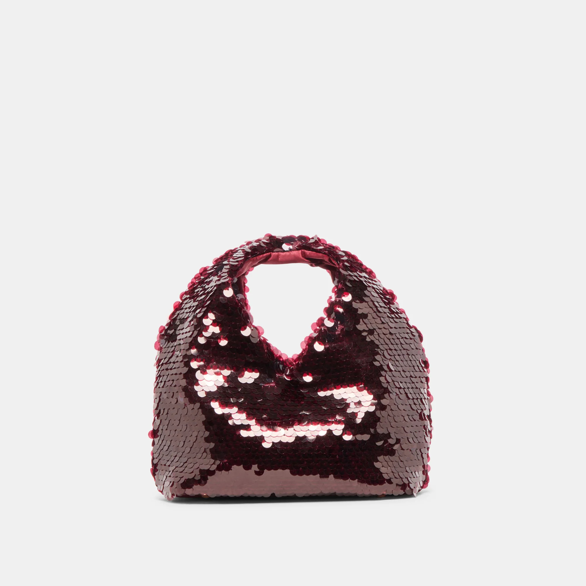 Dahlia Sequin Handbag Burgundy Sequin | DolceVita.com