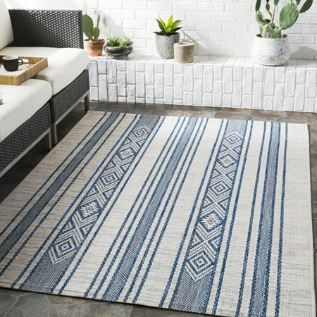 Art of Knot Thallo 5' x 7' Bright Blue Oriental Outdoor Rug | Walmart (US)