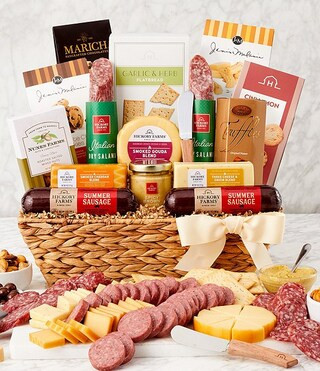 Hickory Farms Deluxe Charcuterie Gift Basket | Dillard's | Dillard's