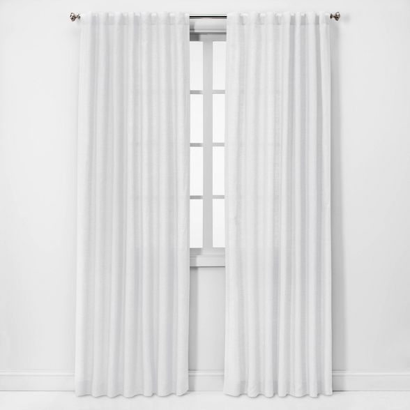 Linen Light Filtering Curtain Panels - Threshold™ | Target