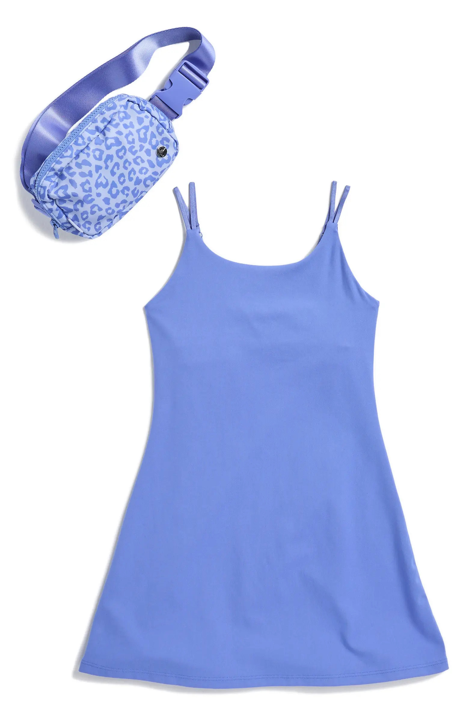 Kids' Brushed Terry Walkabout Dress & Belt Bag Set | Nordstrom Rack