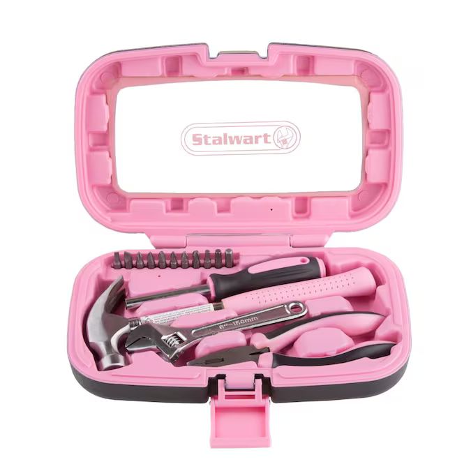 Fleming Supply Household Hand Tools, Pink Tool Set- 15 Piece by Fleming Supply, Set Includes- Ham... | Lowe's