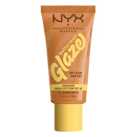 NYX Professional Makeup Buttermelt Glaze Tinted Moisturizer SPF 30 Almond Butta All Skin Types 1.01 fl oz | Walmart (US)