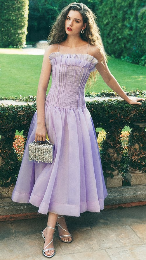 Horizon Pintucked Midi Dress | Shopbop