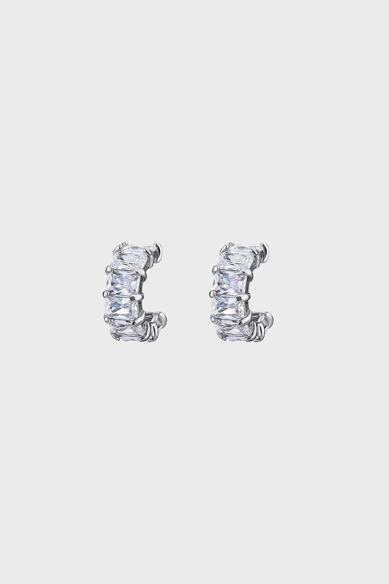 Crystal Mia Huggie Earrings | Tuckernuck (US)