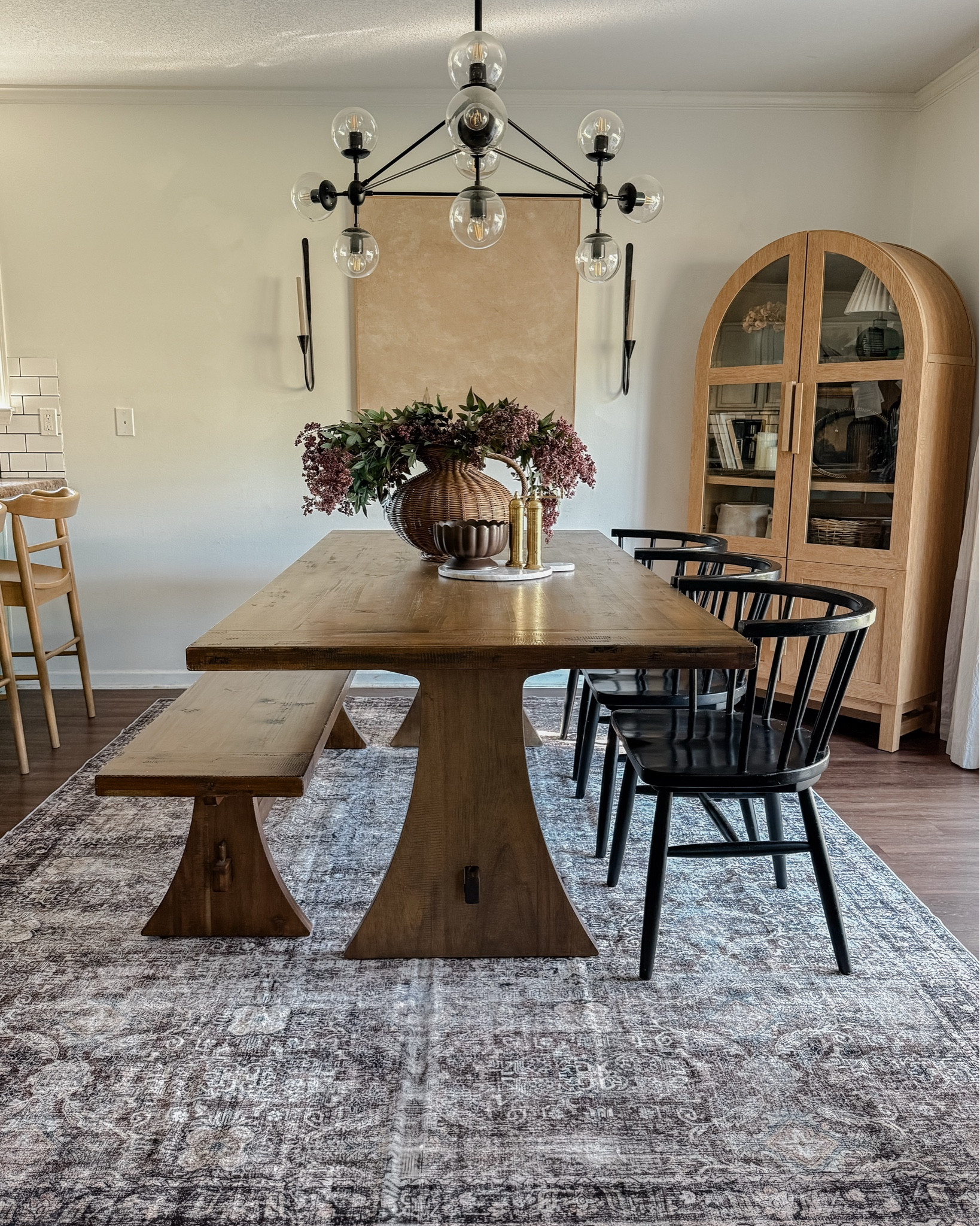 Dining room views 🤎 my rug is on sale for only $93! 

#LTKSaleAlert #LTKHome #LTKSeasonal