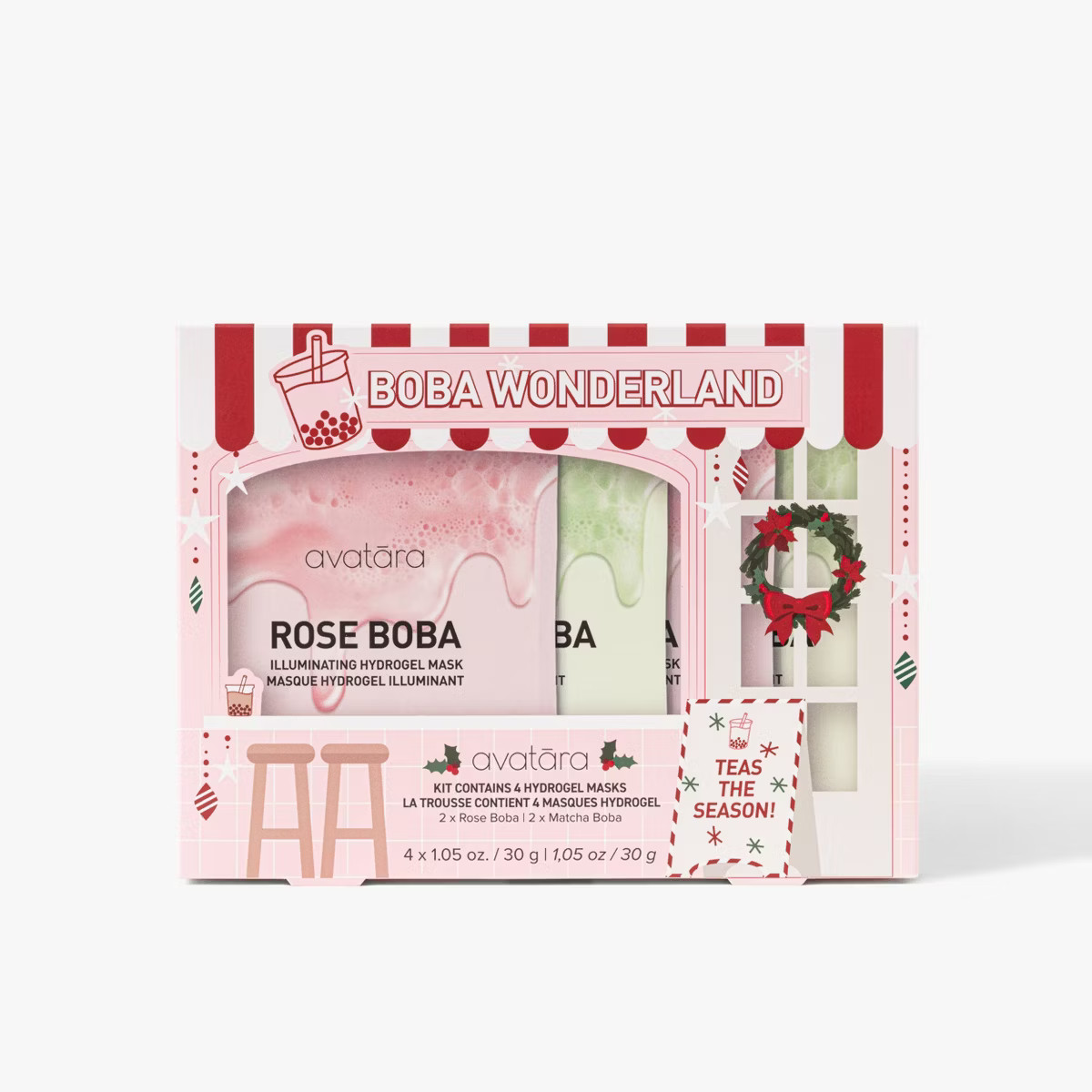 Avatara Boba Wonderland Hydrogel Sheet Mask Gift Set - 4pc | Target