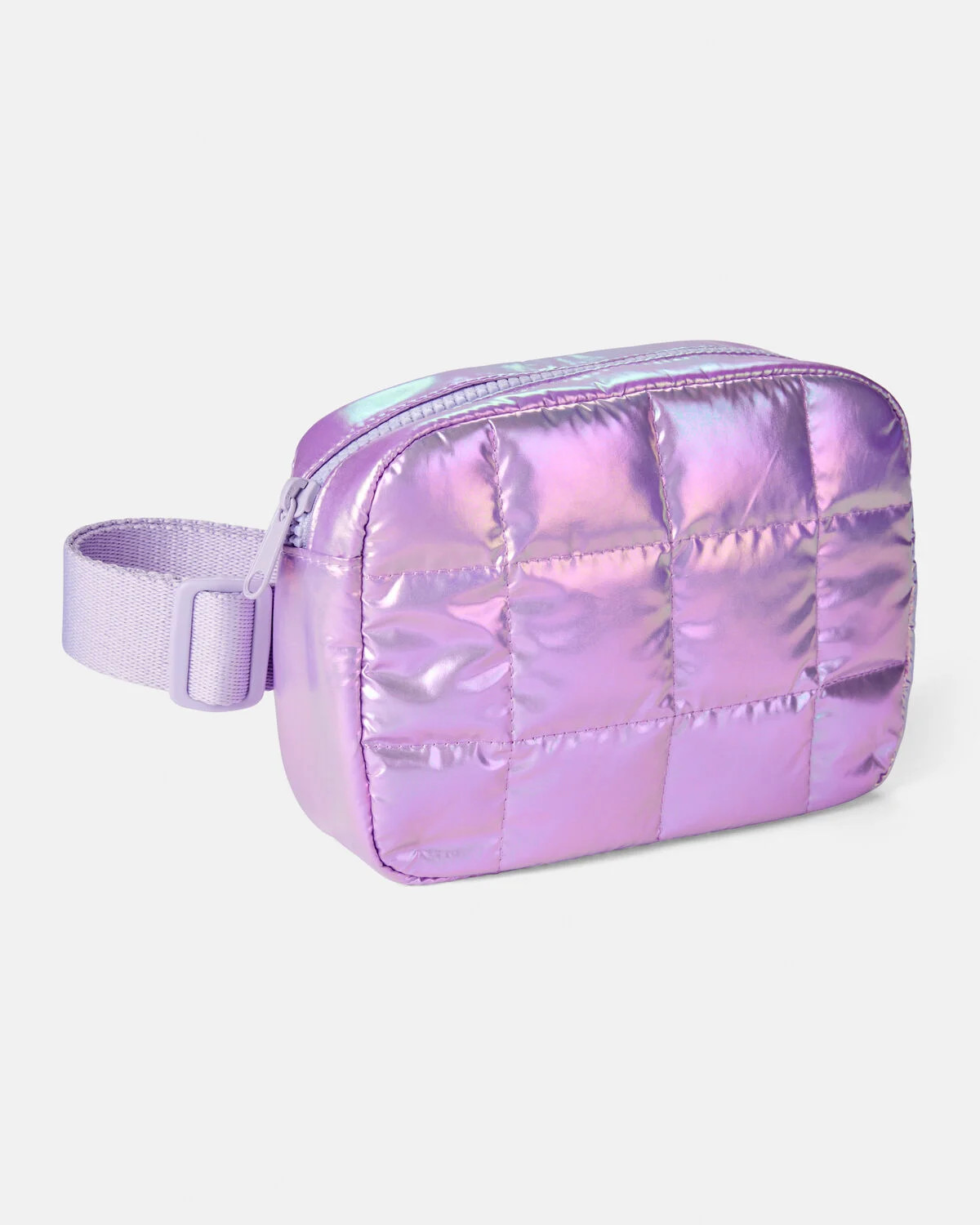 Girls Quilted Shiny Sling Bag - Purple | Carter's Inc