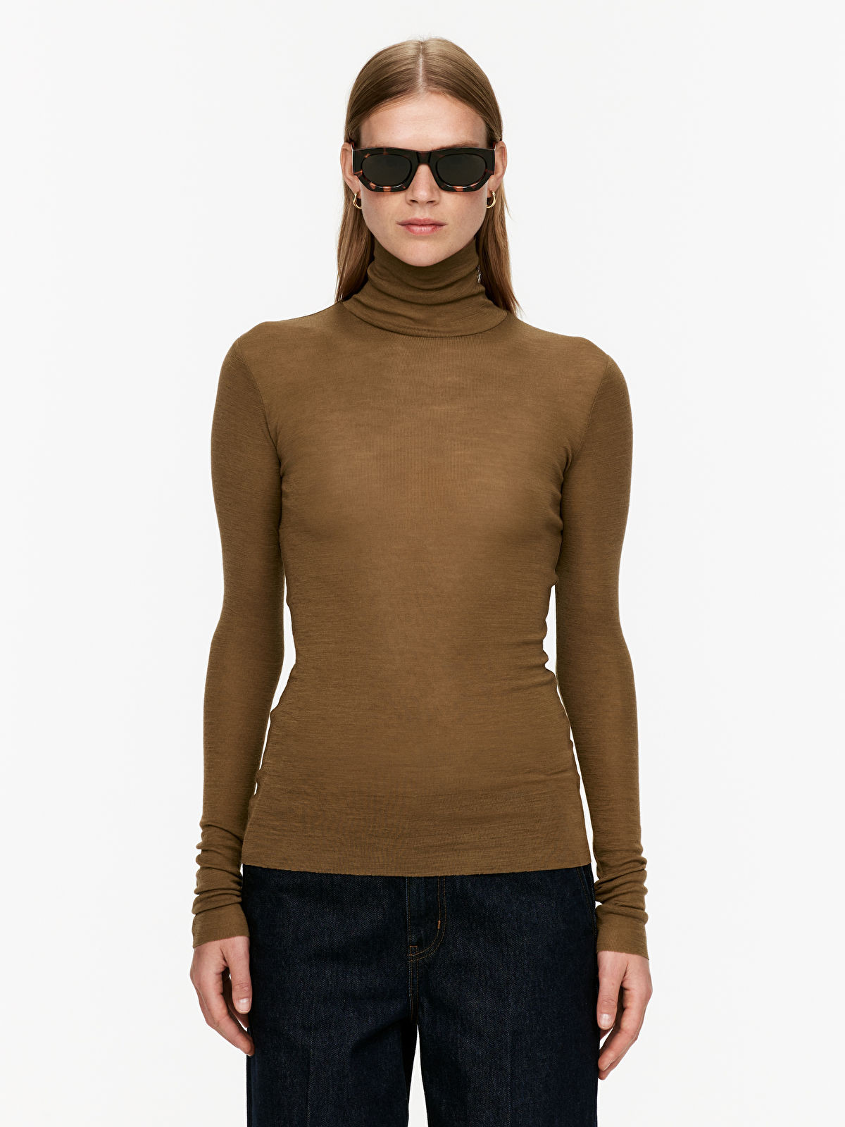 Roll-Neck Wool Top | ARKET (US&UK)