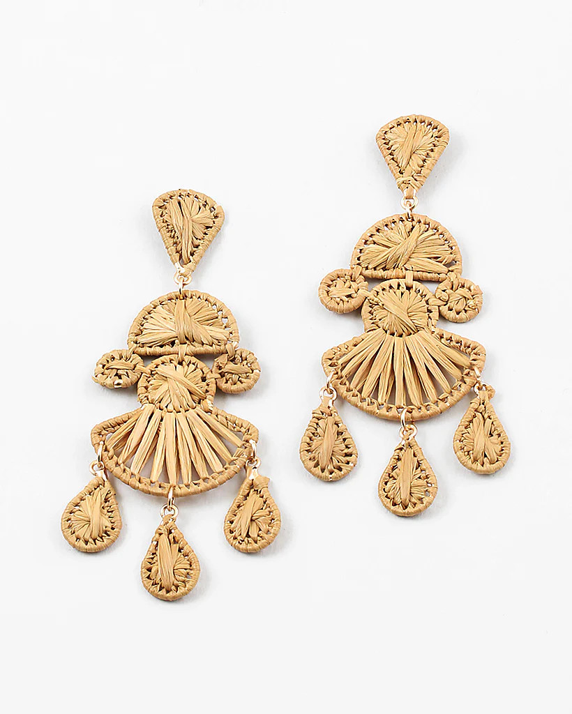Solara Raffia Earring | ish Boutique