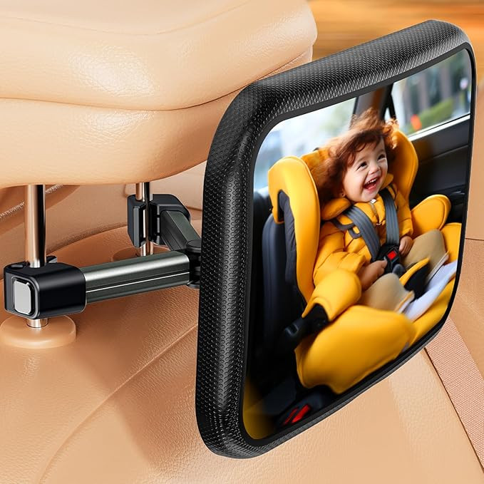 Baby Car Mirror for Baby Hook Clip Design Safety Baby Mirror for Car Seat Rear Facing Infant Easy... | Amazon (US)