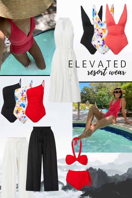 Resort wear elevated style ♥️ 
All true to size. Use code VESNA10 for 10% off everything 




Red swimsuit red bikini black one piece swimsuit black bikini linen beach pants organic cotton pants organic beach coverup beach dress linen beach dress white beach dress linen white dress 


#LTKtravel #LTKunder100 #LTKFind
