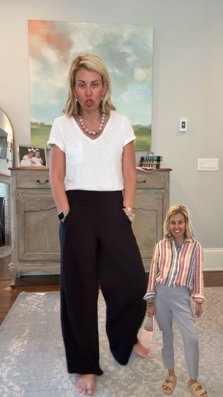 Saturday is for Spanx apparently! Ha 

Sharing 3 styles (2 lengths) non denim pants we can and will dress up and down!

This is the wide leg track pant (I’m in small petite) 
Xs tee
Necklace & ring on sale 
Catherine20 to save on the arm candy!

#LTKPetite #LTKdayinmylife #LTKootd