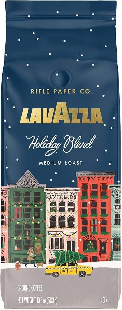 Lavazza + Rifle Paper Co. Holiday Blend Ground Coffee Medium Roast 10.5 oz. (Pack of 1) | Amazon (US)