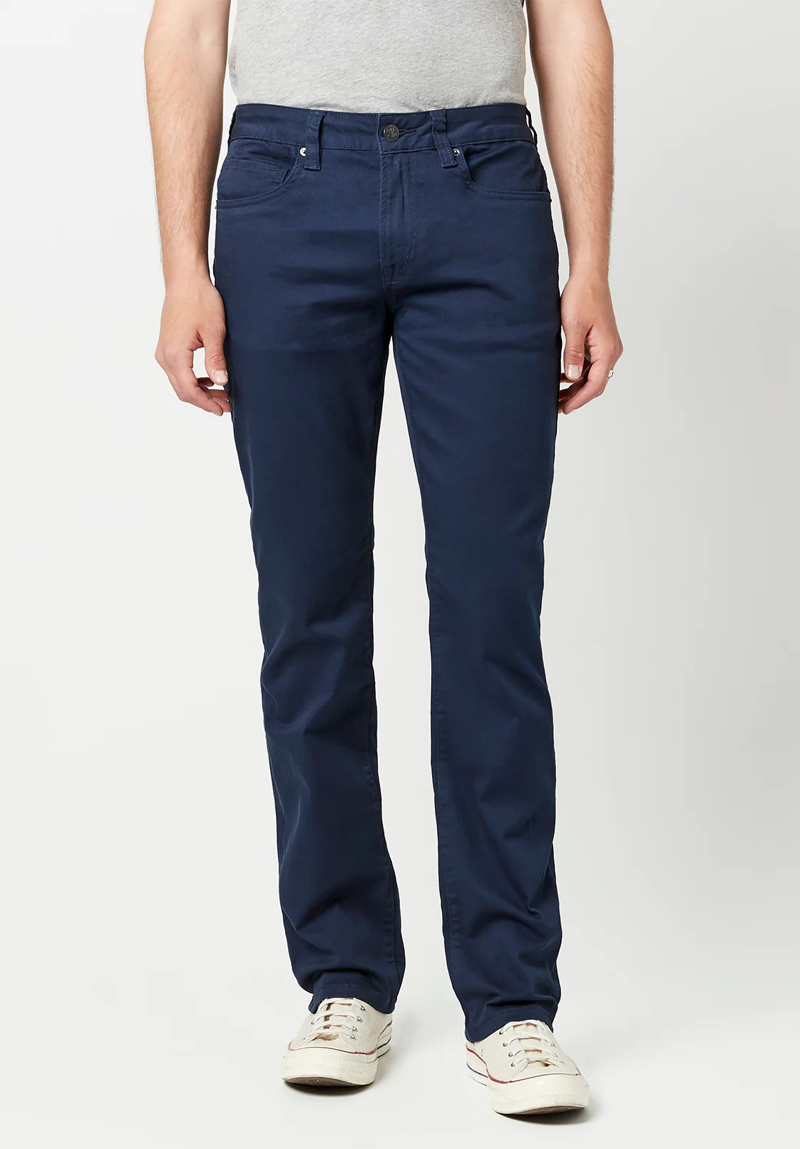 Straight Six Men's Twill Pants in Deep Navy - BM16083 | Buffalo David Bitton