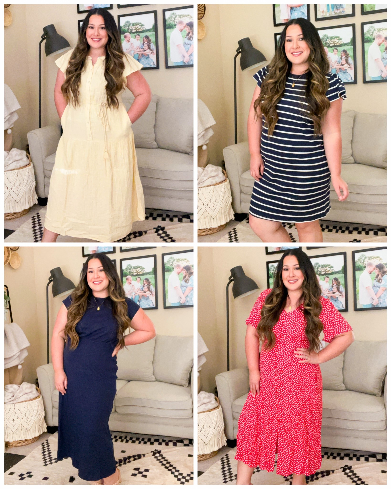 Walmart summer dress haul! All dresses under $20! Yellow dress. Time and tru dress. Walmart fashion. Striped dress. Navy dress. Red dress. Teacher style. 

#LTKWorkwear #LTKSeasonal #LTKMidsize