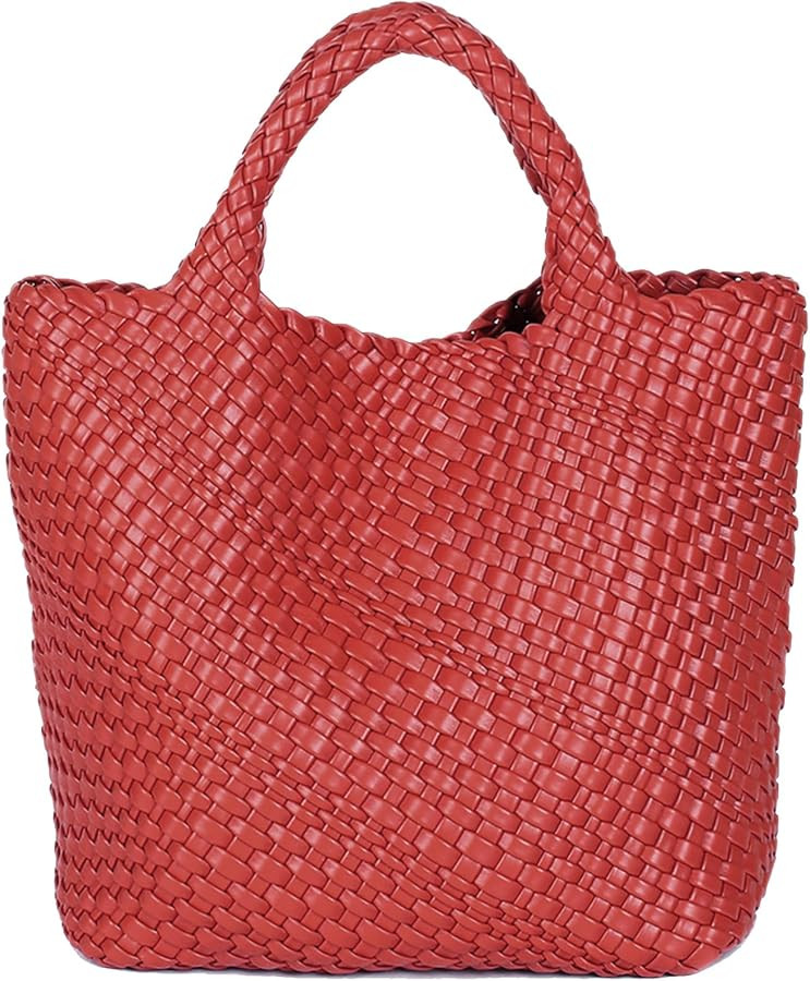 JINMANXUE Fashion Woven Bag Shopper Bag Travel Handbags and Purses Women Tote Bag Large Capacity ... | Amazon (US)