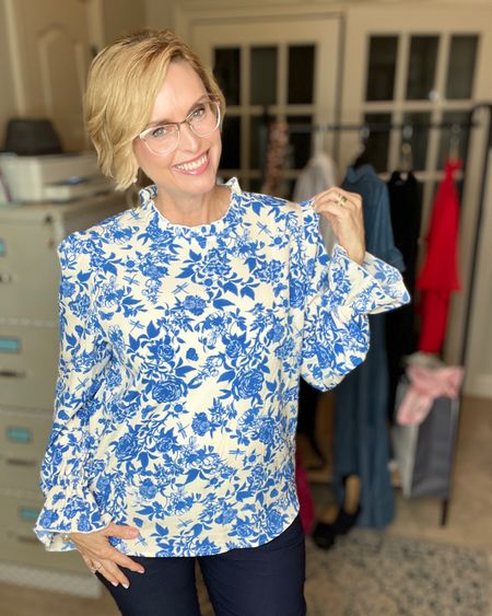 Blue and white tops from SHEIN 

#LTKworkwear #LTKSeasonal #LTKcurves