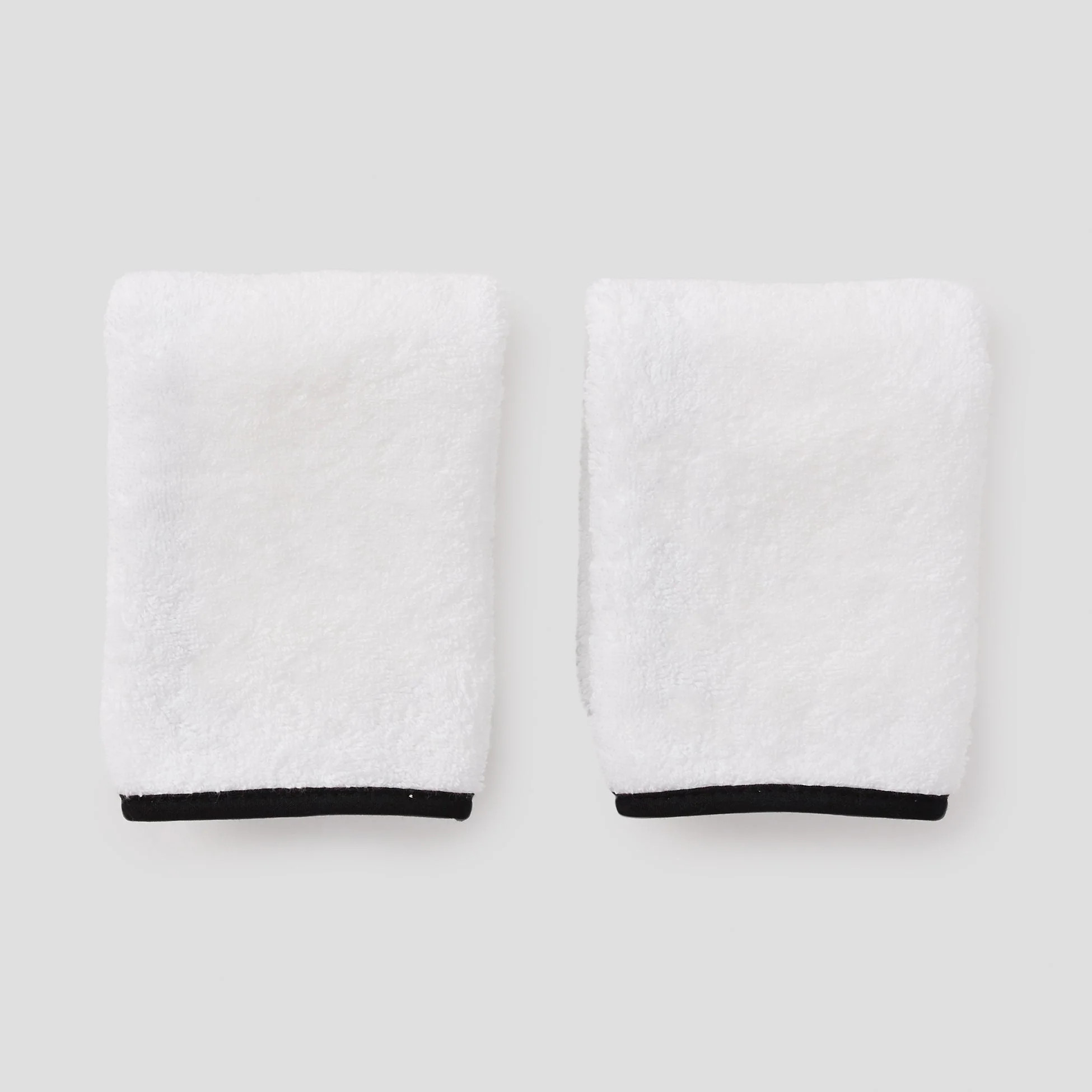 Piped Edge Washcloths (pair) | Weezie Towels