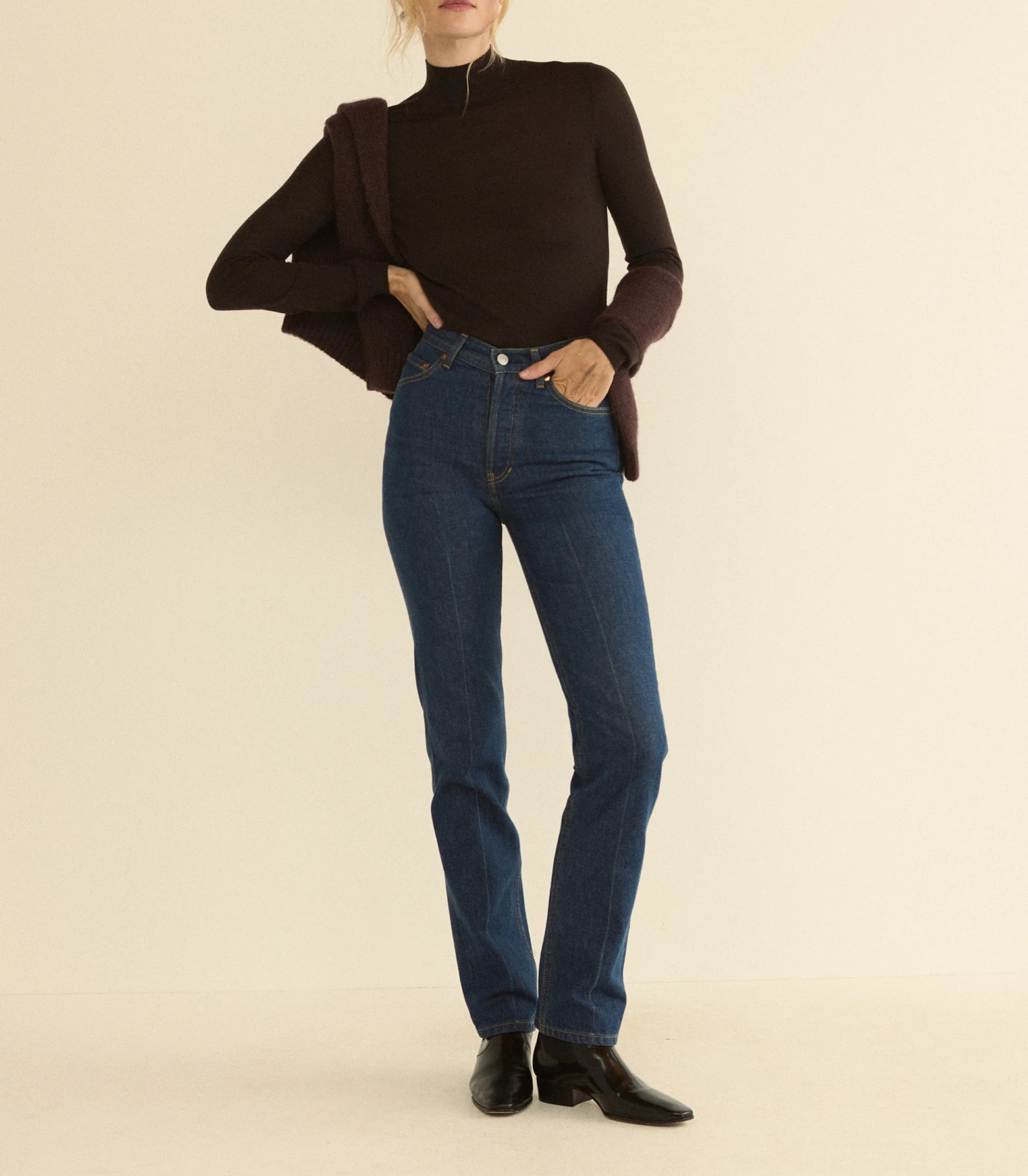 Ondine Jean - Cavalaire Dark Wash | DÔEN | DOEN