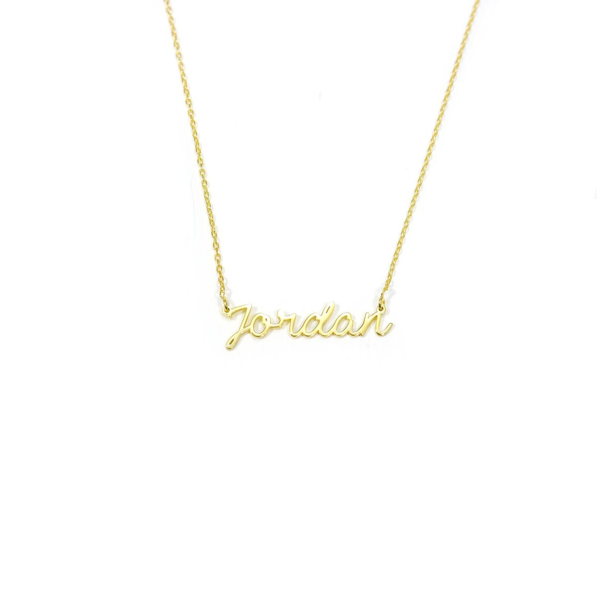 Custom Cursive nameplate Necklace | The Sis Kiss