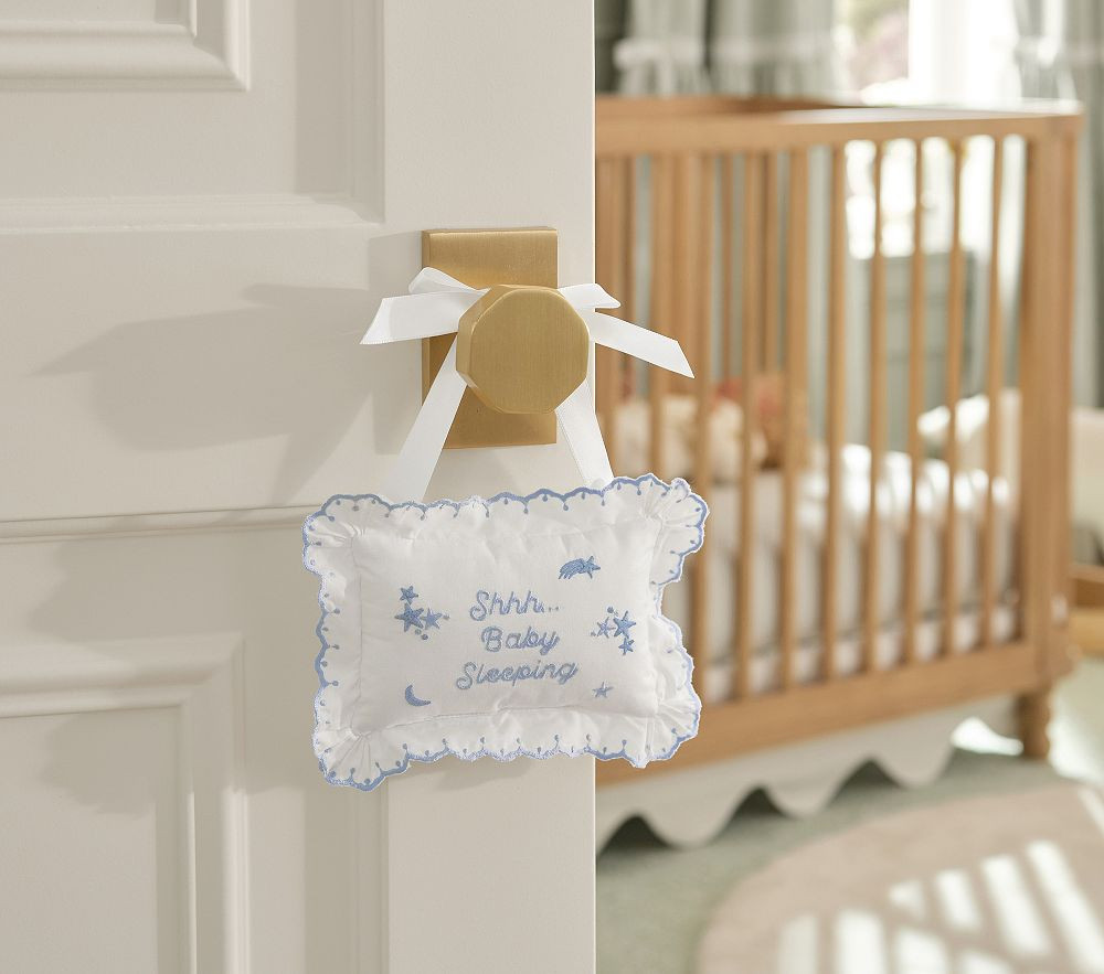 Baby Sleeping Door Pillow | Pottery Barn Kids