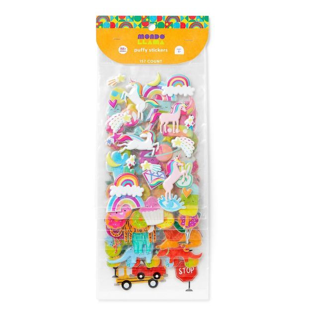 157ct 3D Puffy Stickers - Mondo Llama™ | Target