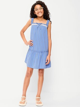 Printed Sleeveless Ruffled Swing Dress for Girls | Old Navy (US)