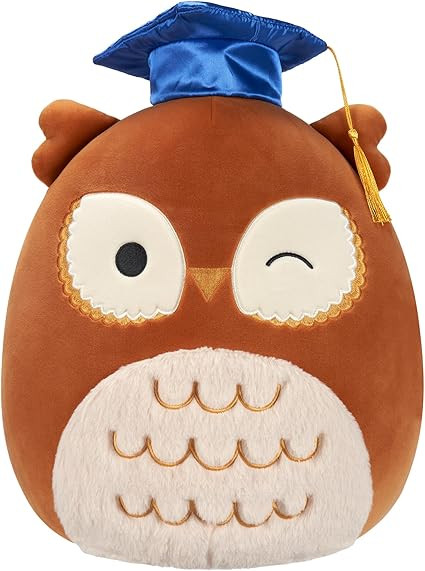 Squishmallows Original 12-Inch Arella Brown Owl with Graduation Cap - Official Jazwares Plush | Amazon (US)