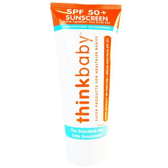 Thinkbaby Mineral Baby Sunscreen Lotion - SPF 50 - 6oz | Target