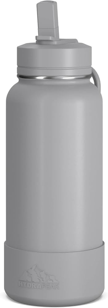 Hydrapeak 32oz Insulated Water Bottle w/Straw Lid, 32oz Metal Water Bottle Keeps Cold for 24hrs, ... | Amazon (US)