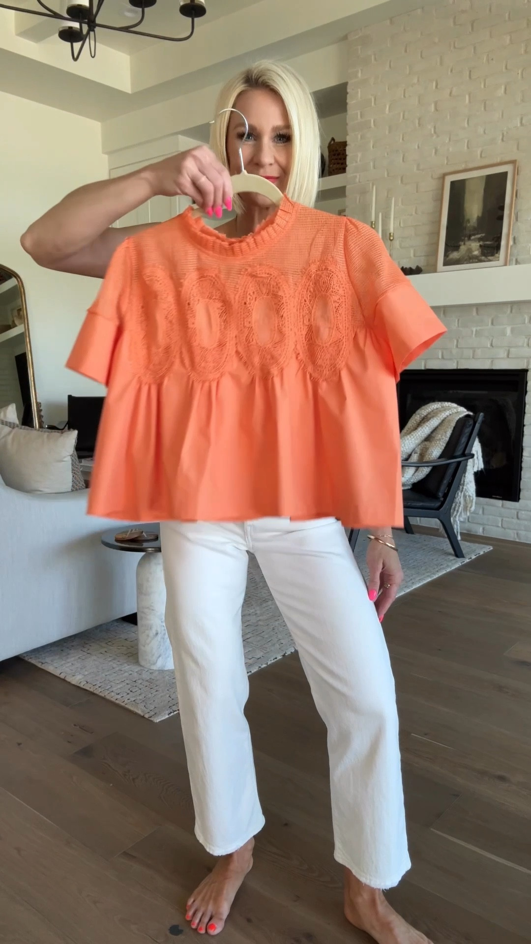 Anthro vibes, but Amazon price tag! Another great look for less top with the prettiest design details. It's giving chic without trying too hard! 👌🏽🧡🤍🤎
Paired with my go-to white jeans (that are on MAJOR SALE), and tan sandals and crossbody/clutch bag.
Sizing:
Top: fits true to size, wearing a medium
White jeans: I always size up in white jeans! I chose the 27 inch inseam
Sandals: fit tts, I linked this year’s version which is very similar. It just doesn’t have the buckle detail.
**bralette 🐆print is sold out, but I linked the exact style. I sized up to a L/XL for a longline fit

#LTKStyleTip #LTKSeasonal #LTKFindsUnder50