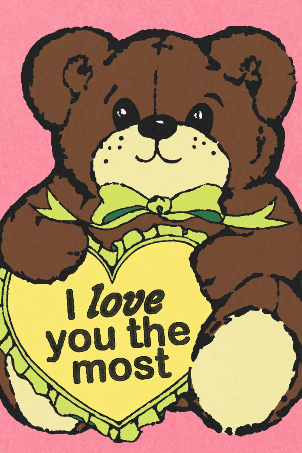 Red Cap Love You the Most Greeting Card | Urban Outfitters (US and RoW)